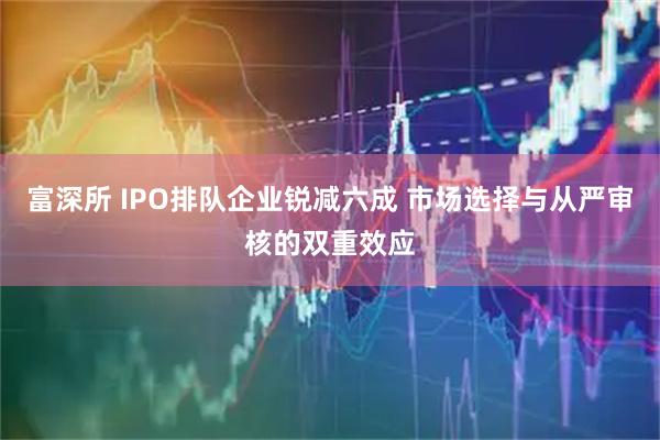 富深所 IPO排队企业锐减六成 市场选择与从严审核的双重效应